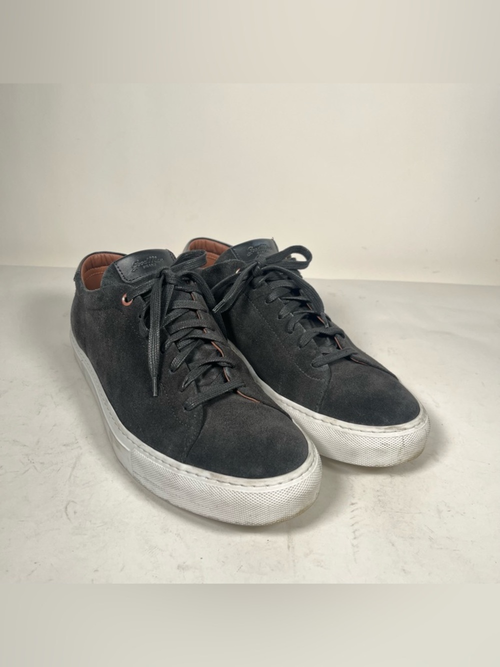 Good Man Brand Made In Italy Black Suede Sneakers Men’s Size 14